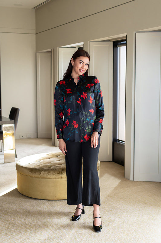 Philosophy Australia x denu collection Cecilia silk shirt