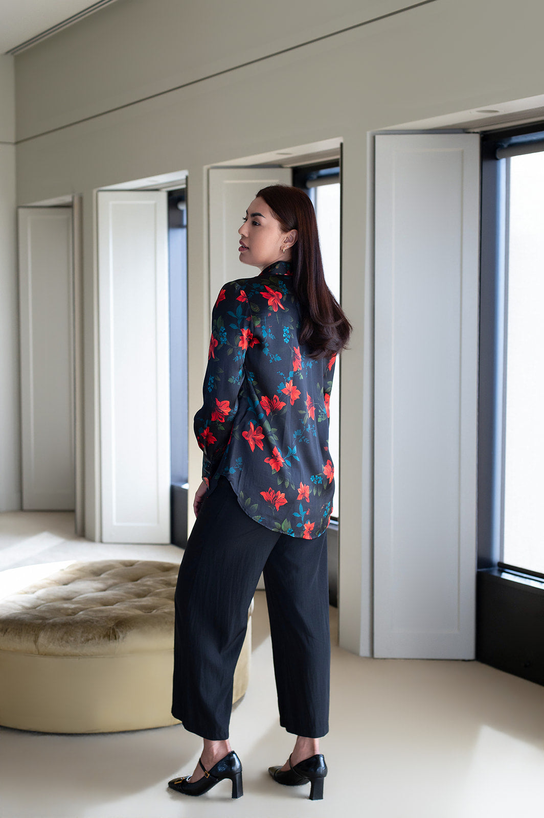 Philosophy Australia x denu collection Cecilia silk shirt