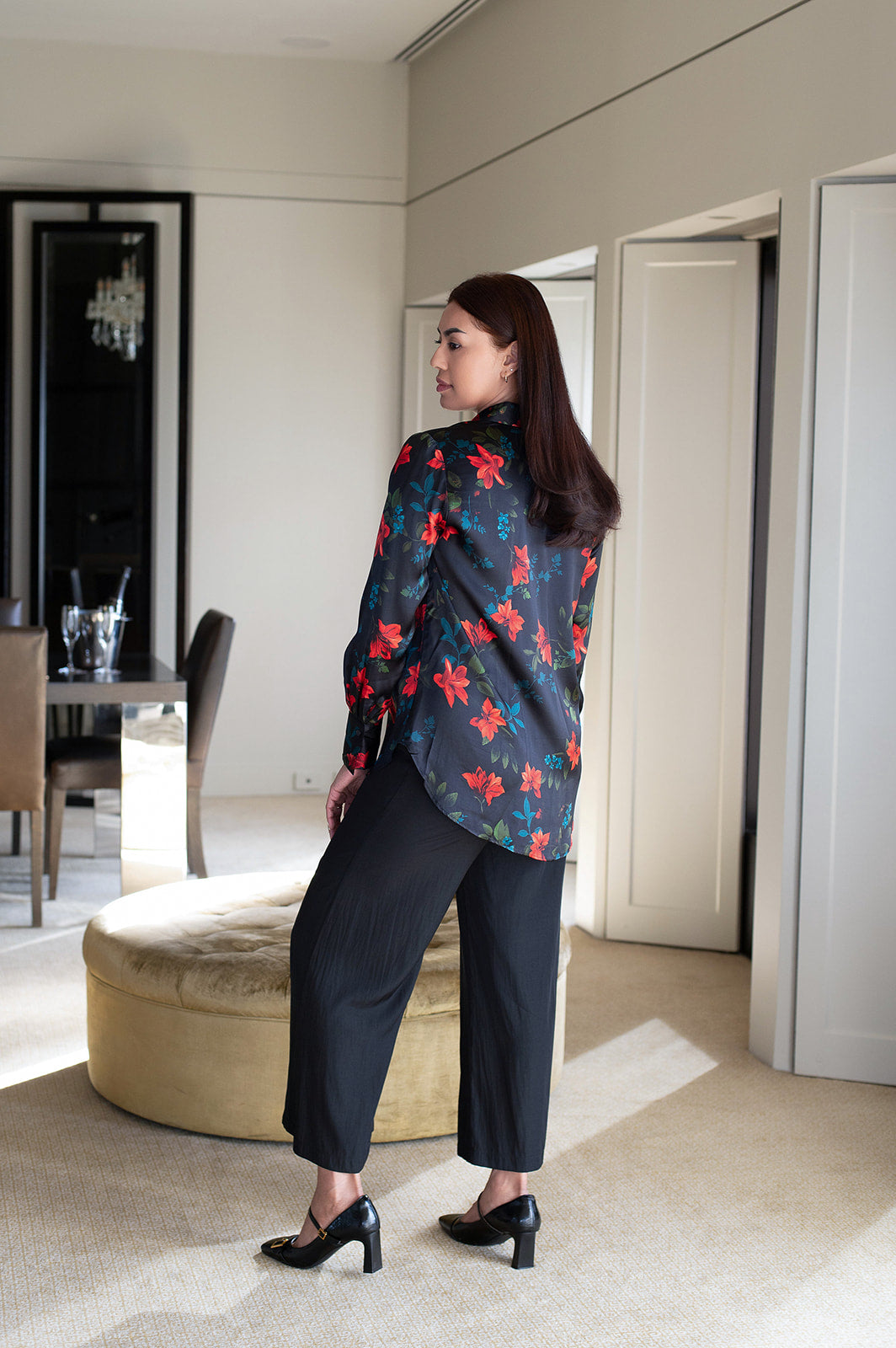 Philosophy Australia x denu collection Cecilia silk shirt