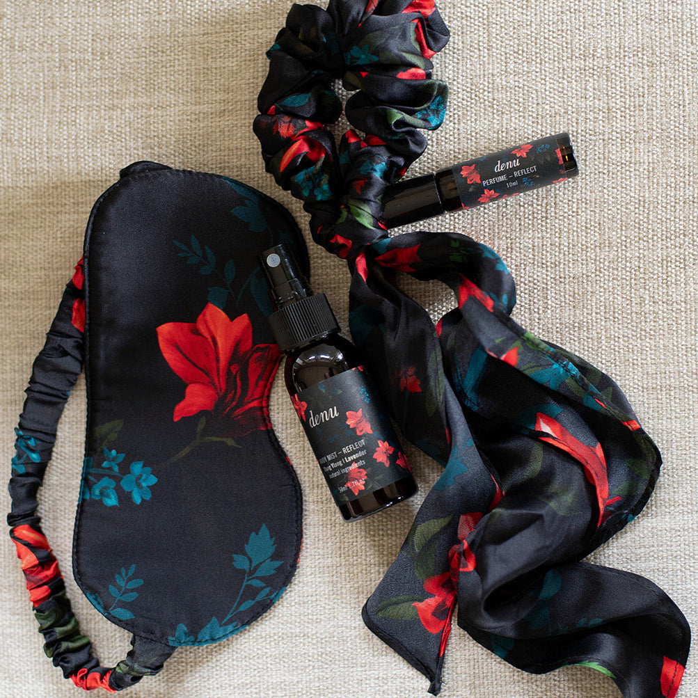 Philosophy Australia x denu collection Julie silk scrunchie & twilly