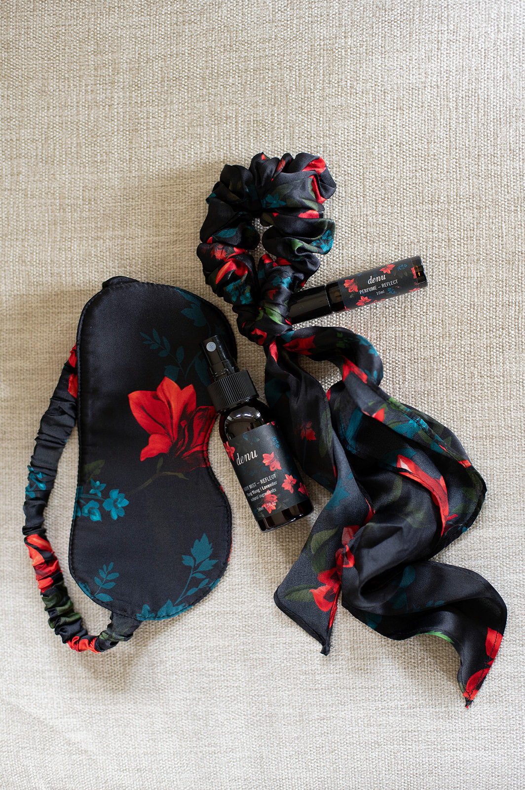 Philosophy Australia x denu collection Julie silk scrunchie & twilly