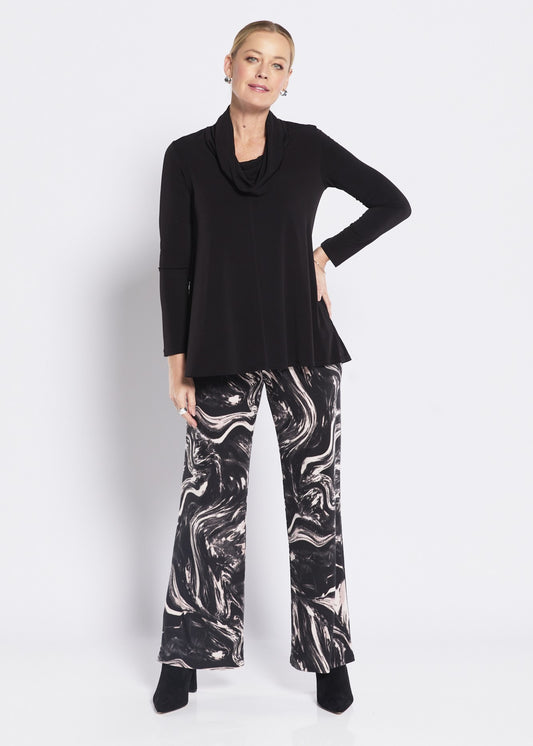 Pheobe jersey relaxed pant in Marquina print