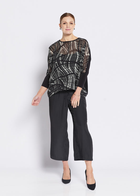 Varity Vintage chiffon spliced blouse in Momentum