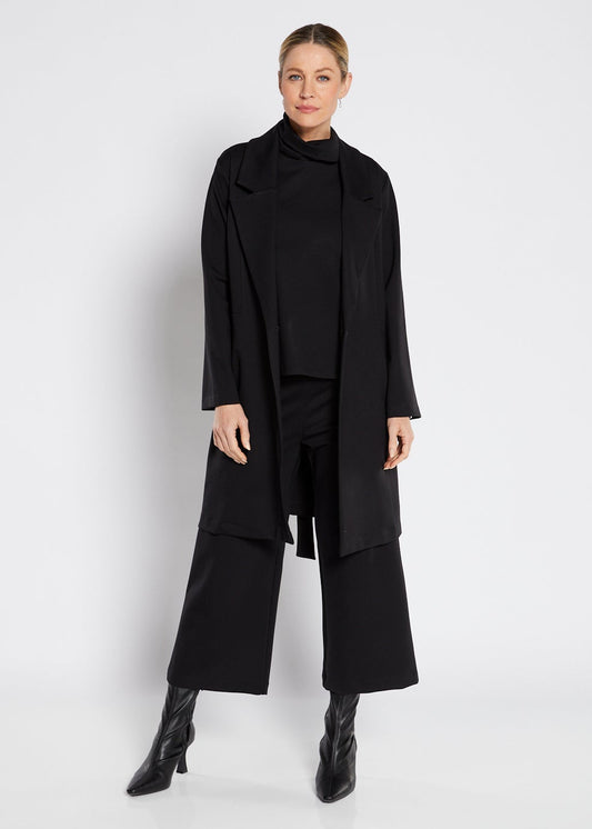 Kaste Viva premium ponte tailored culotte in black