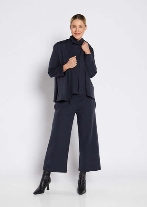 Kaste ponte culottes in Eclipse navy