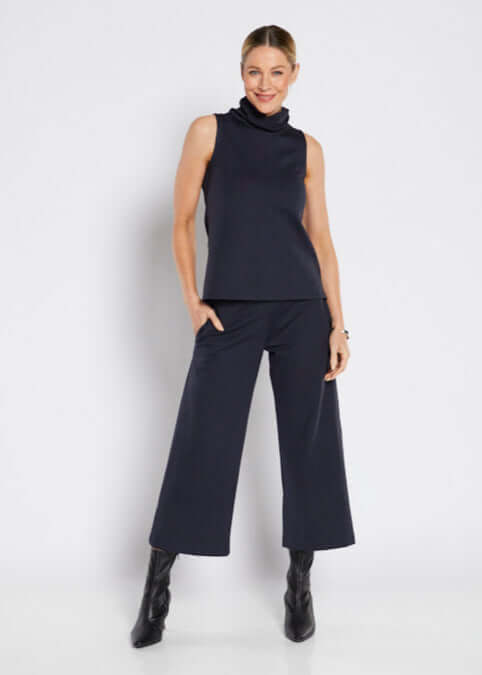 Kaste ponte culottes in Eclipse navy