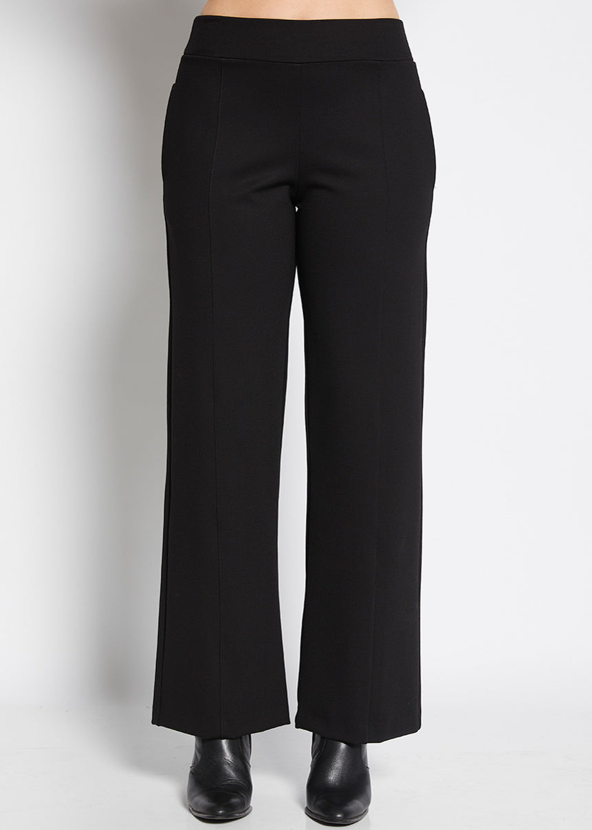 Ponte Tailored Pant with Pockets in Black