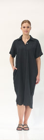Philosophy Australia Beyah Linen Dress in Black