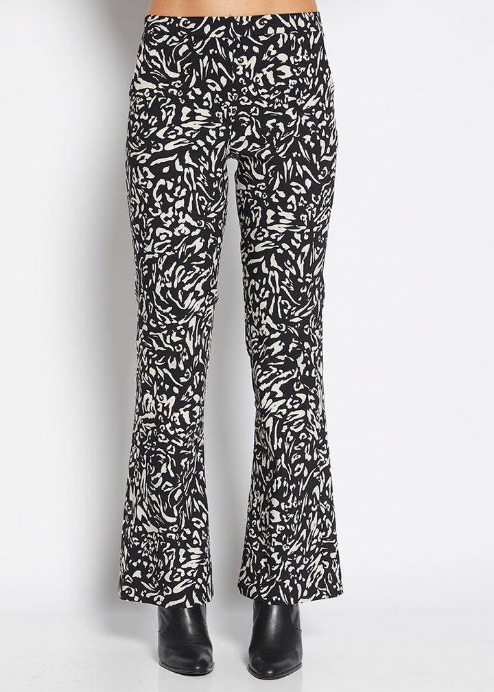 Strut Printed Bengaline Bootcut pant in Haze