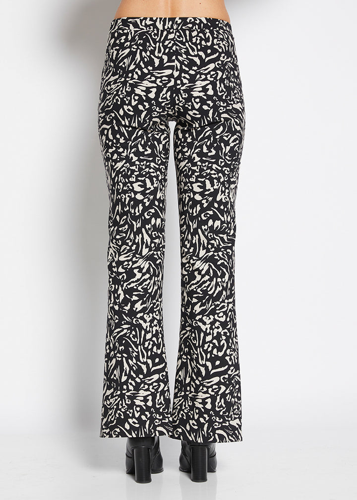 Strut Printed Bengaline Bootcut pant in Haze