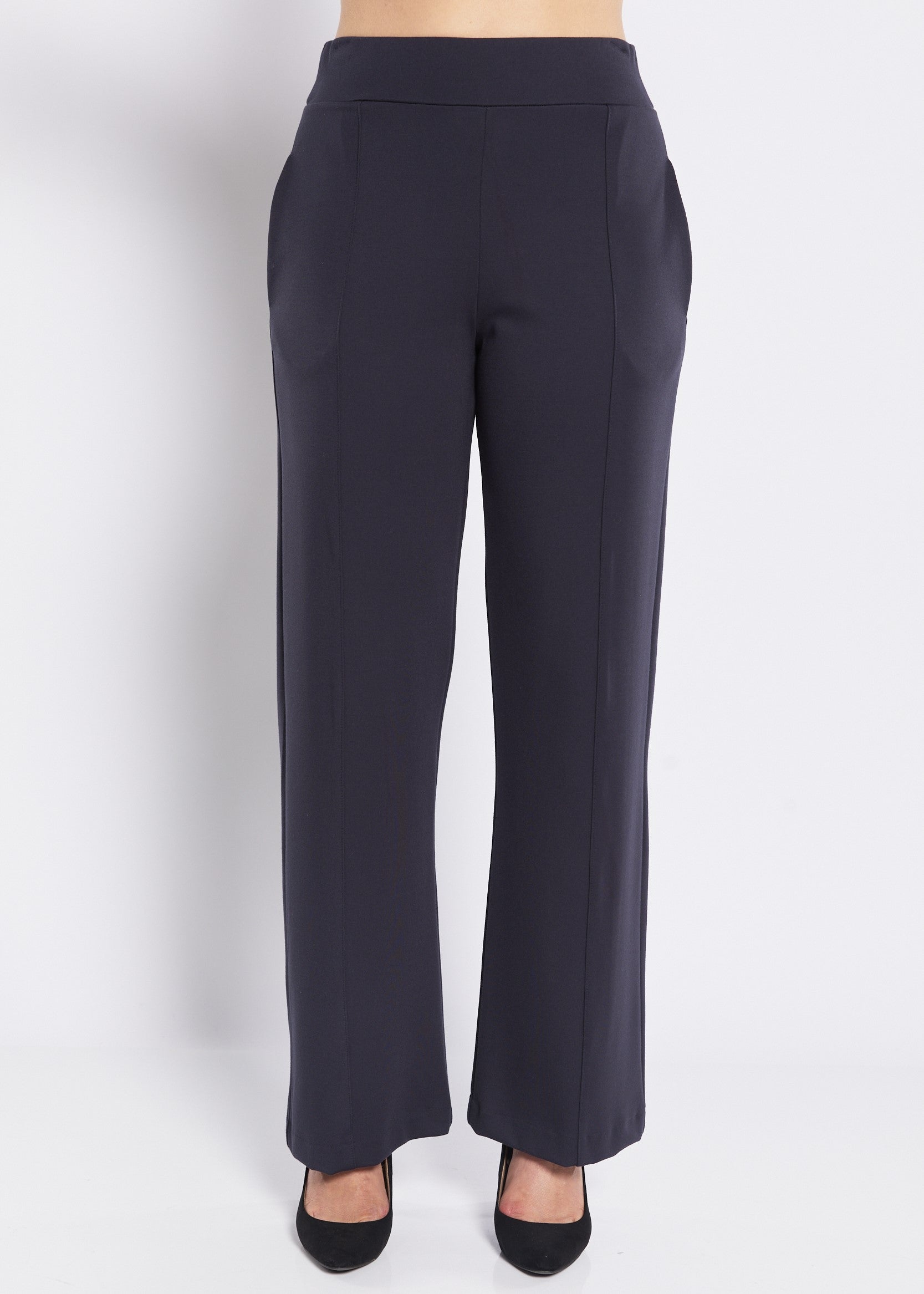 Ponte Tailored Pant with Pockets in French Navy