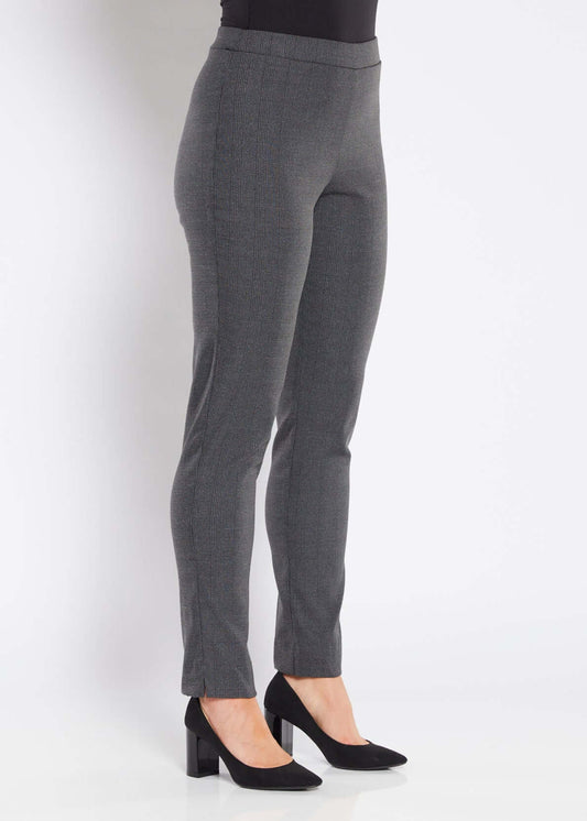 Charles Inner Warmth Bengaline check pants in Grey Check