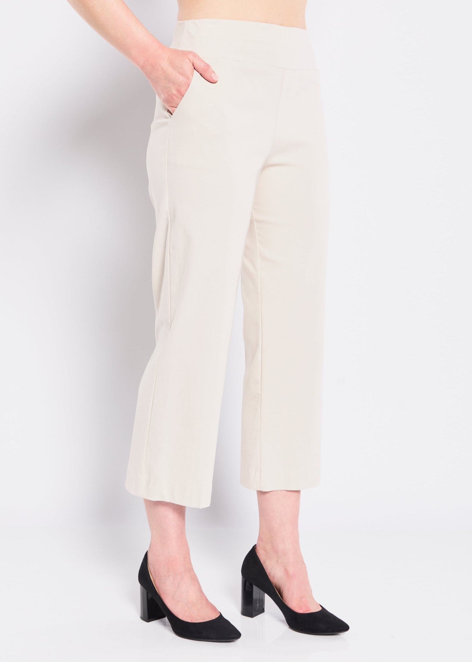Concert Zenya Bengaline super stretch culottes in silt