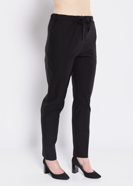Sunday Zenya Bengaline super stretch relaxed pant in black