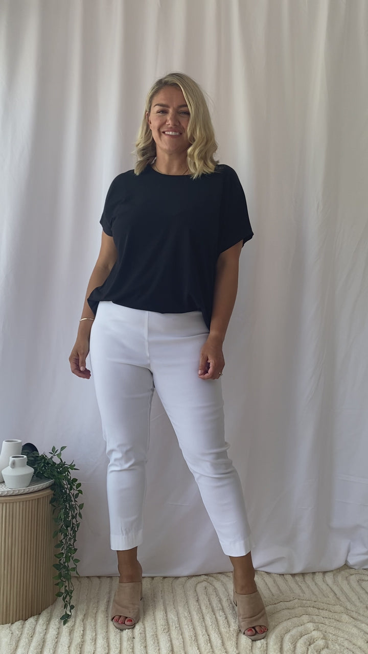 Everyday 7/8 Miracle Bengaline Pant in White
