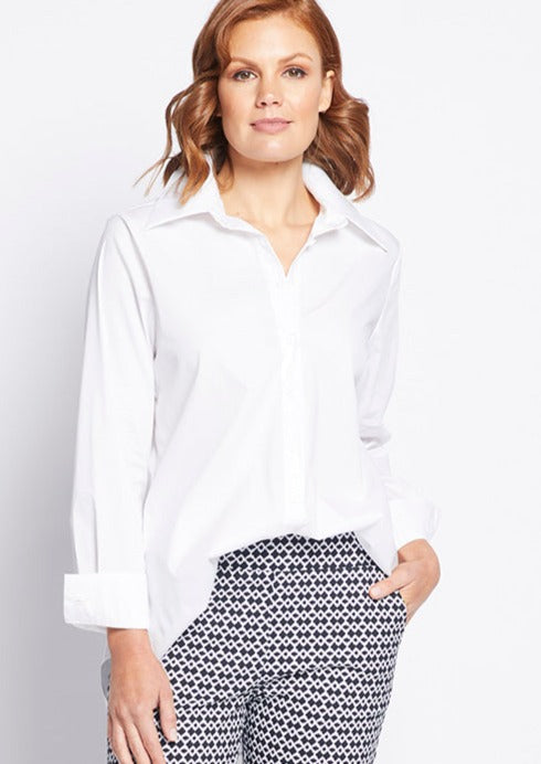 Philosophy Australia Class cotton Women's shirt in white, made in Australia