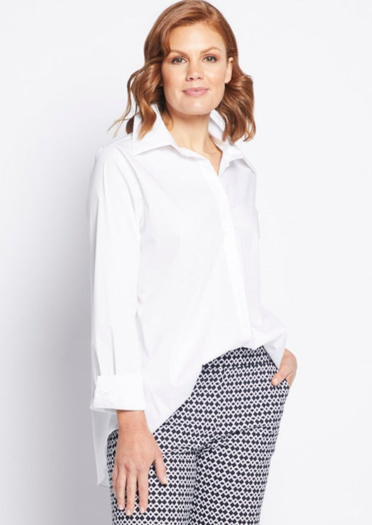 Philosophy Australia Class cotton Women's shirt in white, made in Australia
