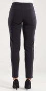 Narrow Miracle Bengaline Women's full length slim cut black pants.