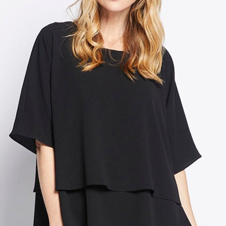 Marvel Layer Tunic in Black