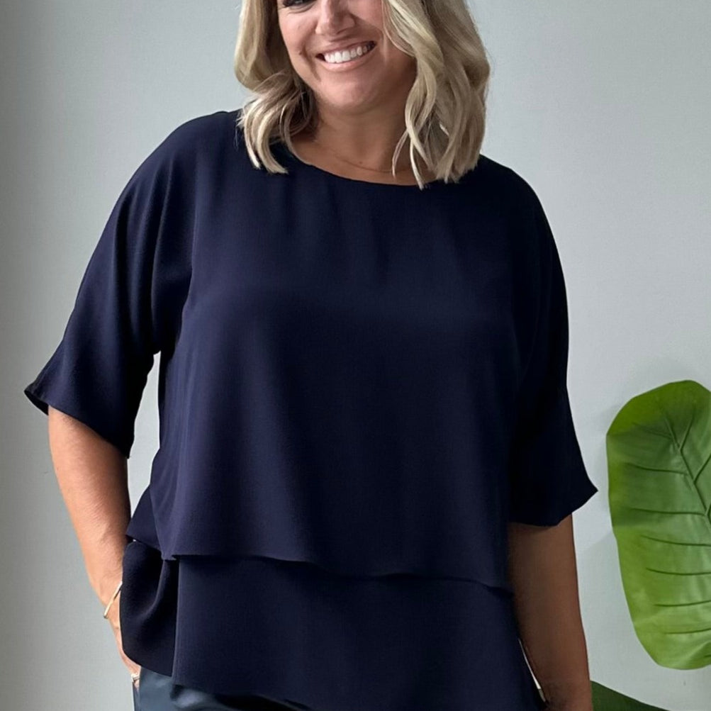 Marvel Layer Tunic in Navy