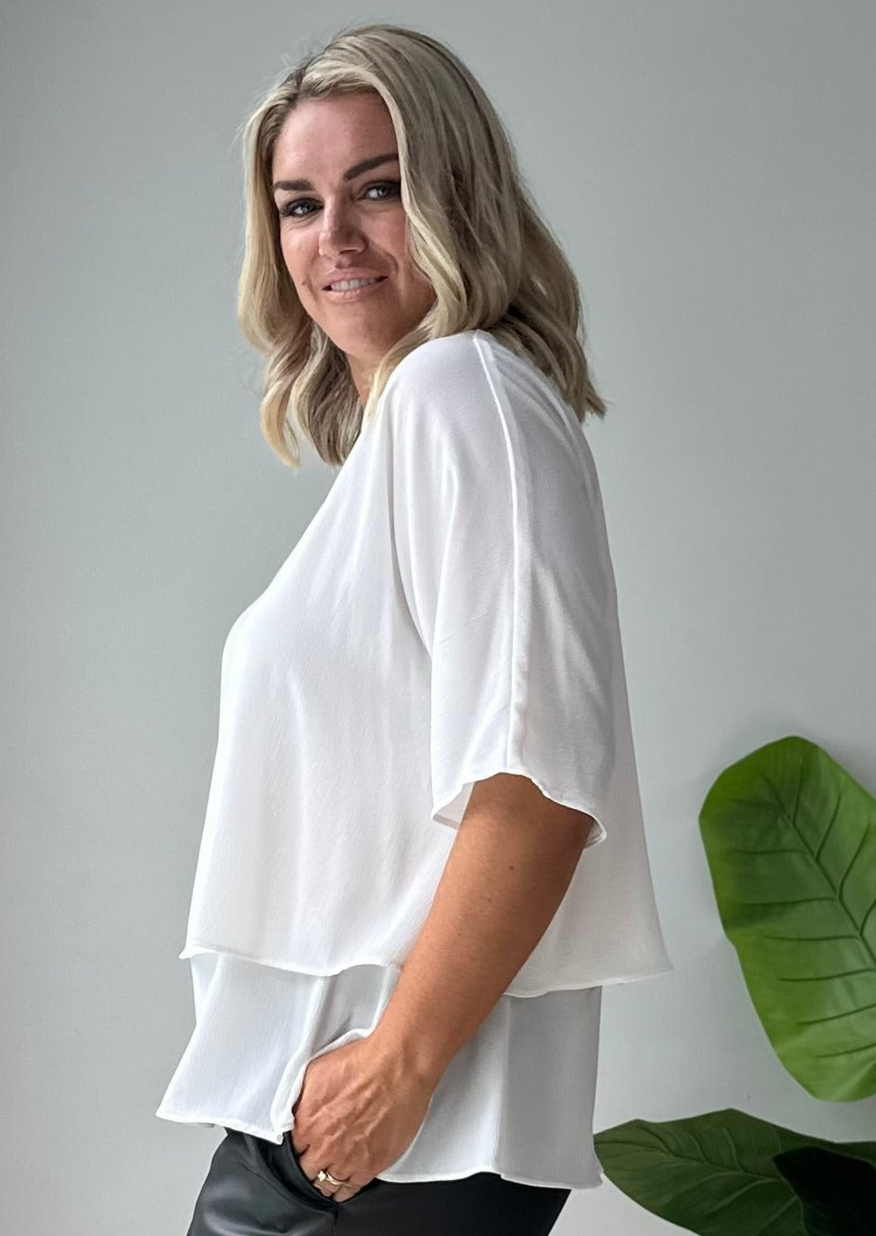 Marvel Layer Tunic in Ivory
