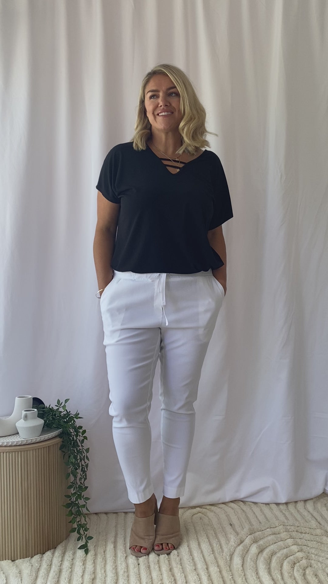Casual Miracle Bengaline Pant in White
