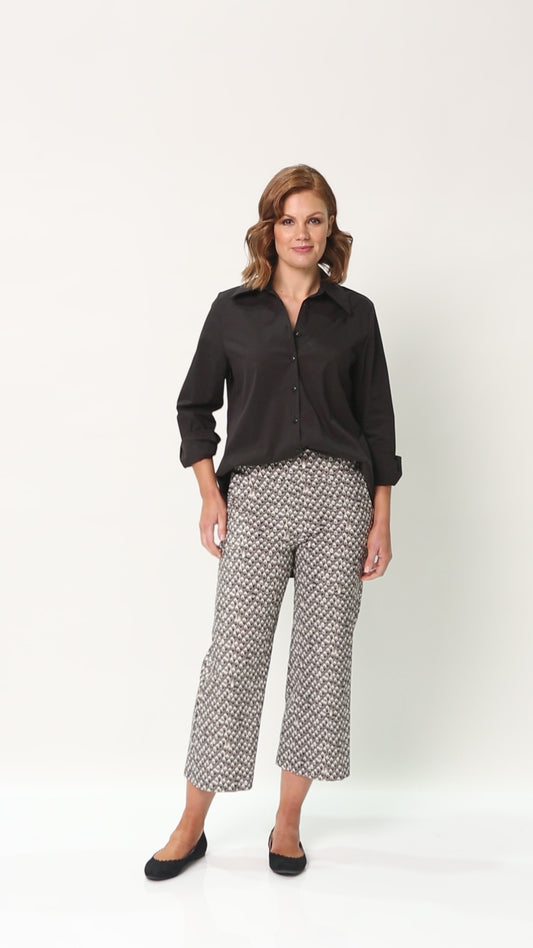 Philosophy Australia Class cotton Women's shirt in black, made in Australia